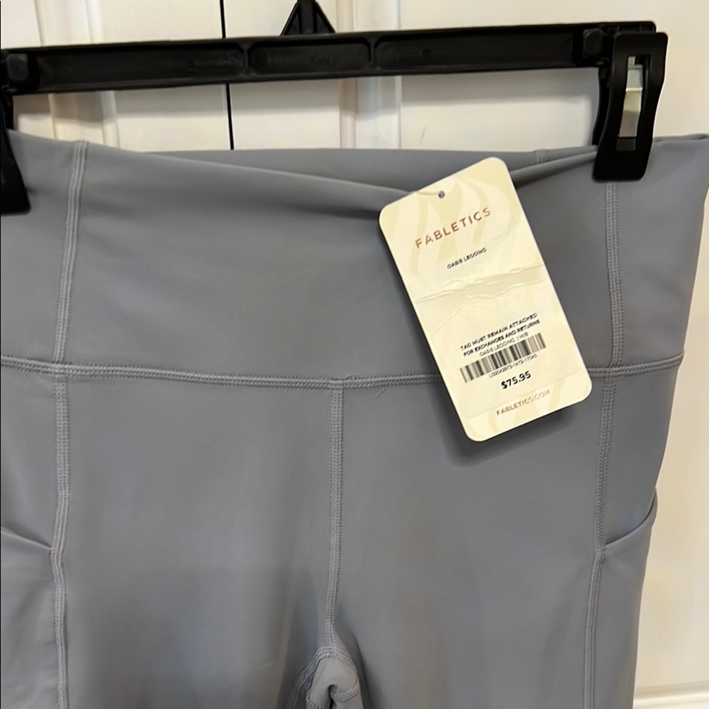 Fabletics Light Gray Pure Luxe High-Rise Leggings - NWT, Size M